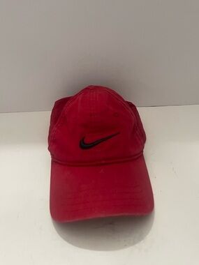 Nike Hat Cap Toddler Red Just Do It Swoosh Logo Casual Sports Golf Baseball